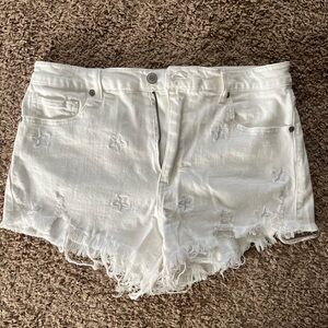 White Eunina Stars Shorts